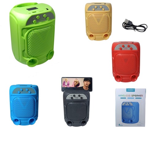 Parlante 4 Pulgadas 1681 BT USB Radio Luces$