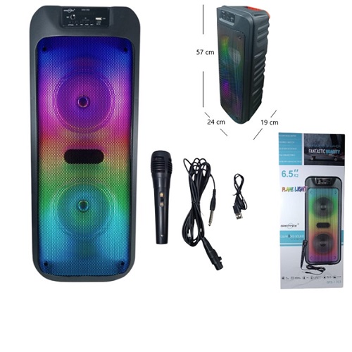 Torre 2 parlantes 6,5 pulgadas 1703 Karaoke Incluye Microfono BT