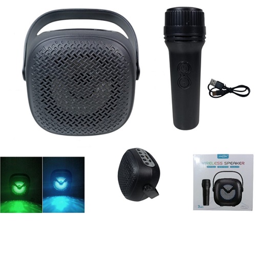Parlante 1941 Karaoke Incluye Microfono Inalambrico + BT USB Luc