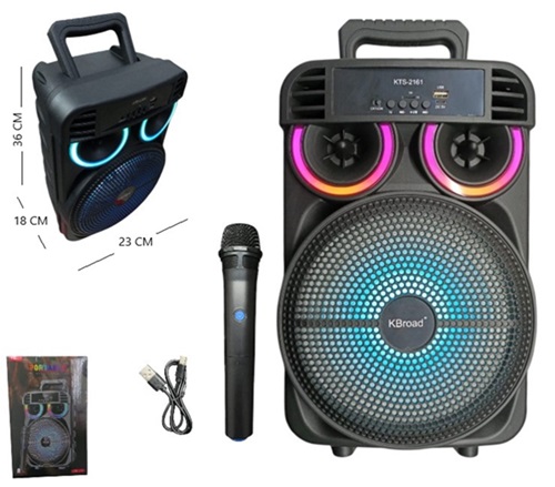 Parlante 8 Pulgadas Multifunciones Microfono 2161ii