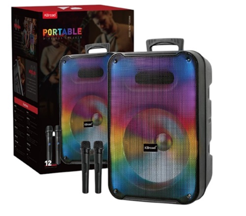 Parlante Karaoke 12 Pulgadas 2 Microfonos etc 2232ii