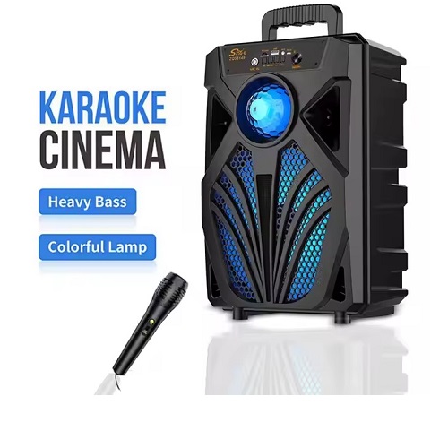 Parlante Karaoke 8 Pulgadas 8149 BT USB FM Luces