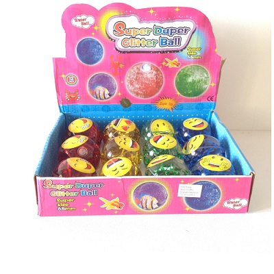 Pelota Emoji Brillantes Glitter con Luces 170