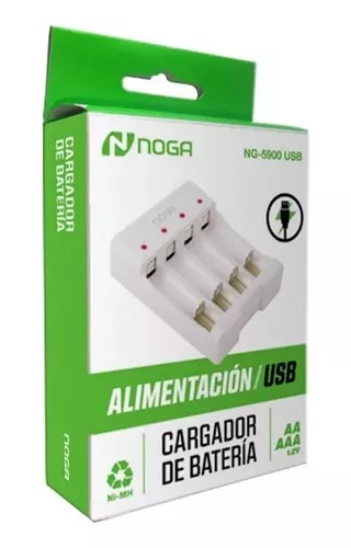 Cargador de Pilas AA y AAA Noga NG-5900