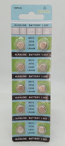 Pack 10 Pilas AG13 LR442 357A CX44 J-PV44oo
