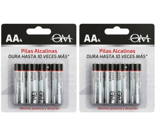 Pack 4 Pilas Alcalinas Larga Duracion LR6ii