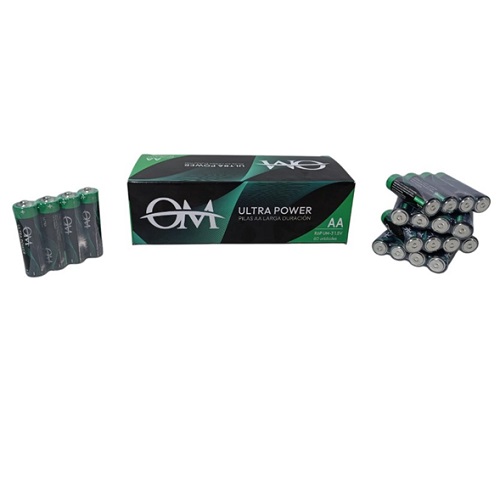 Caja 60 unidades pilas AA OM $ 7.375