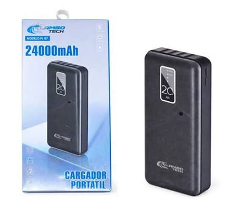 Power Bank Cargador Portatil 24.000 mAh Multifichas PL-87