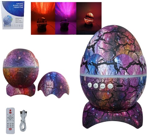 Parlante Proyector Huevo Dinosaurio E01-2ii