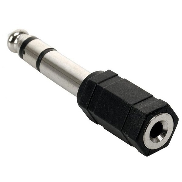 Adaptador mm Plug 6,5 macho Plug 3,5 hembraÂ 