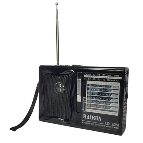 Radio Clasica AM-FM Pila y Bateria +USB etc 1520 mm