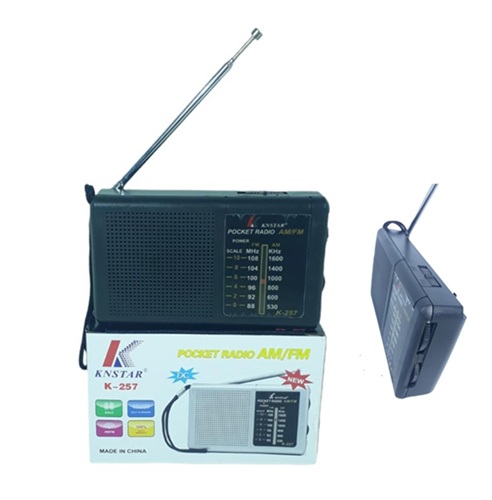 Radio AM FM a pilas K-258B