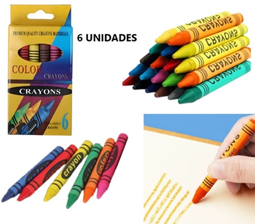 Set Caja 6 Crayones de Cera S-2006Aii
