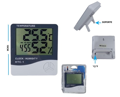 Reloj Temperatura Humedad  8213ii