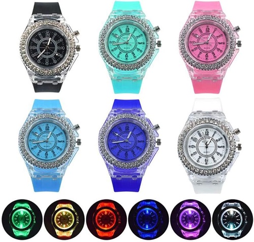 Reloj con Iluminacion Colores Varios 769rr