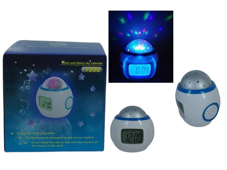 Reloj proyector con mÃºsica ii4402