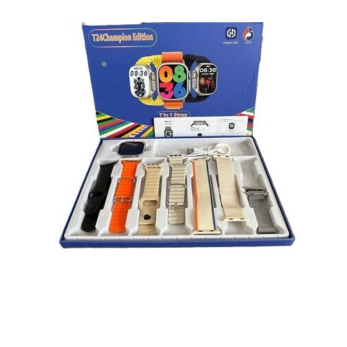 Reloj SmartWatch T24 + 7 mallas Atiende llamadas, deportes, mens