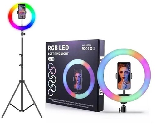 Aro 30 Pulgadas RGB + Tripode asta 2,10 metros mm