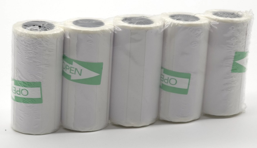 Kit 5 Rollos Papel Autoadhesivo para Impresoras 5 cm DYJ-DYZ04Â 