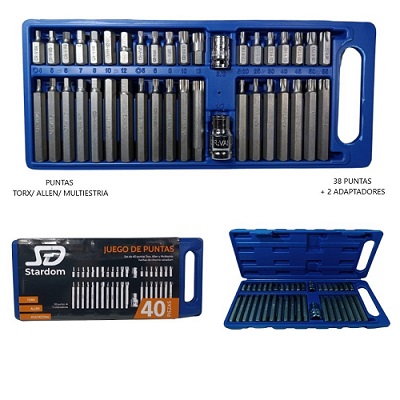 Set de Destornilladores 40 piezas 2040