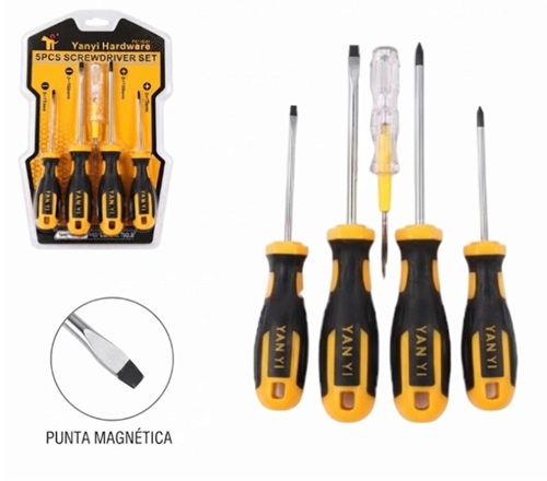 Set de 5 Destornilladores Magneticos LSP12-4ii