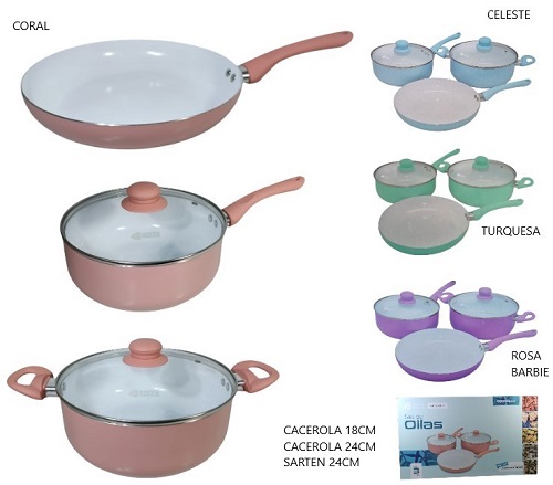 Set de Ollas 5 Piezas OR020B-2Aii