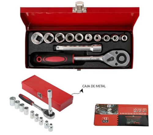 Set de herramientas tubo 12 piezas 130T09ii