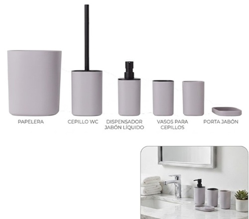 Set Toilette 6 Piezas HOG0666ii