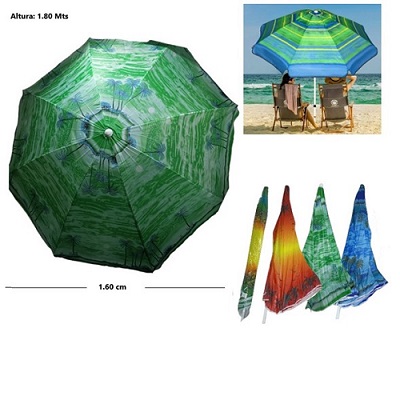 Sombrilla Motivos Variados 1,60 ancho x 1,80 alto