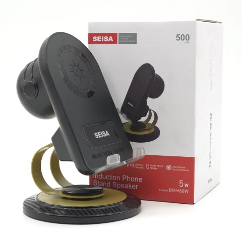 Soporte Gira Celular BN-H68W con Parlante y Carga InalÃ¡mb