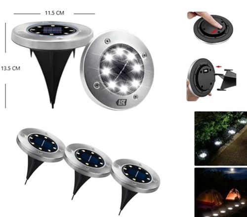 Kit 4 Estacas Solares SL-600ii