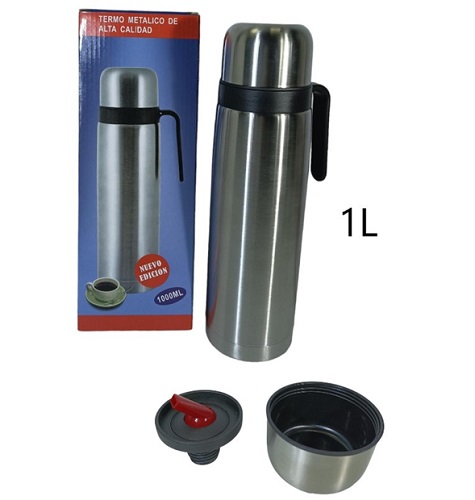 Termo de Acero 1 Litro con Manija 20039ii