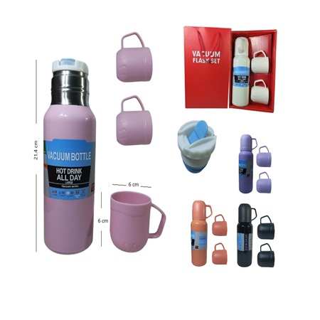 Set Termo medio litro + 3 tazas AD1-12