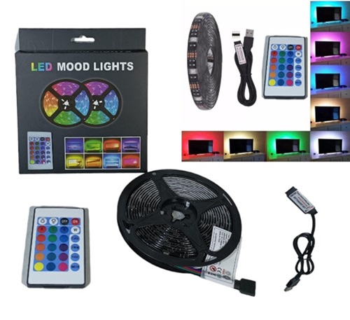 Tira de Luces RGB 3 Metros USB con Control 4701ii