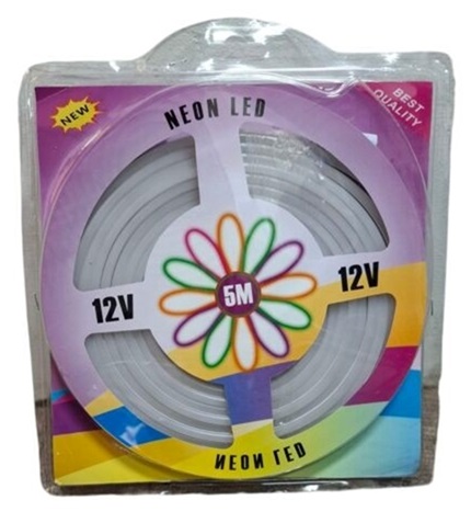 Tira Neon Blanca 5 metros s/fuente