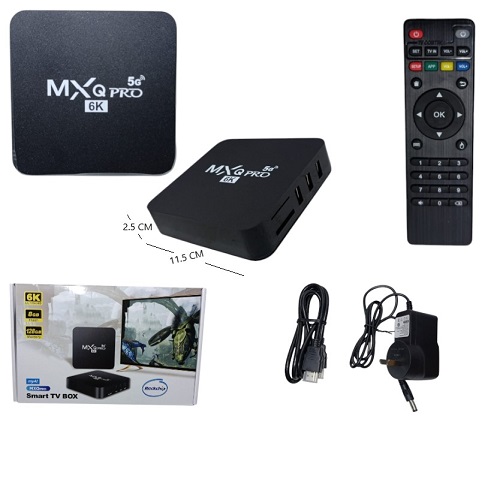 TV BOX 25011 II MXQ PRO 5G 6K 8 GB RAM + 128 GB MEMORIA