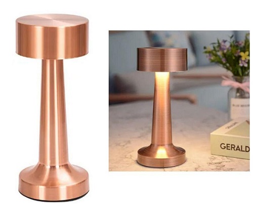 Velador Luz Escritorio Metalico Touch Rec USB 1493gg