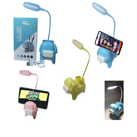 Velador Led Recargable VEL-81016 con Soporte Celular y Porta L