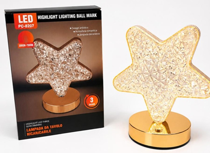 Lampara Decoracion Touch Alta Calidad LAMP-EST