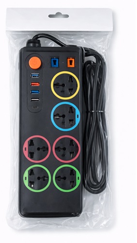 Zapatilla 6 Multitomas + 3 USB + 1 USB TC 13190pr